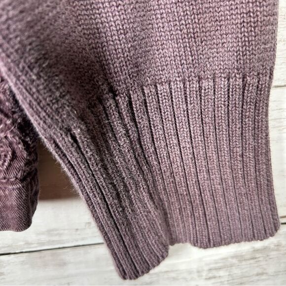 DENIM & CO. Mineral Wash Burgundy Cotton And Knit Embroidered Jacket 1X - Picture 8 of 10
